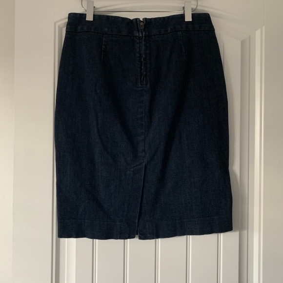 J. Crew Factory Denim Pencil Skirt - Picture 2 of 5